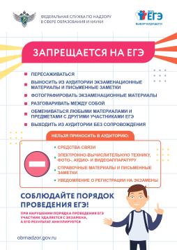 Запрещается на ЕГЭ